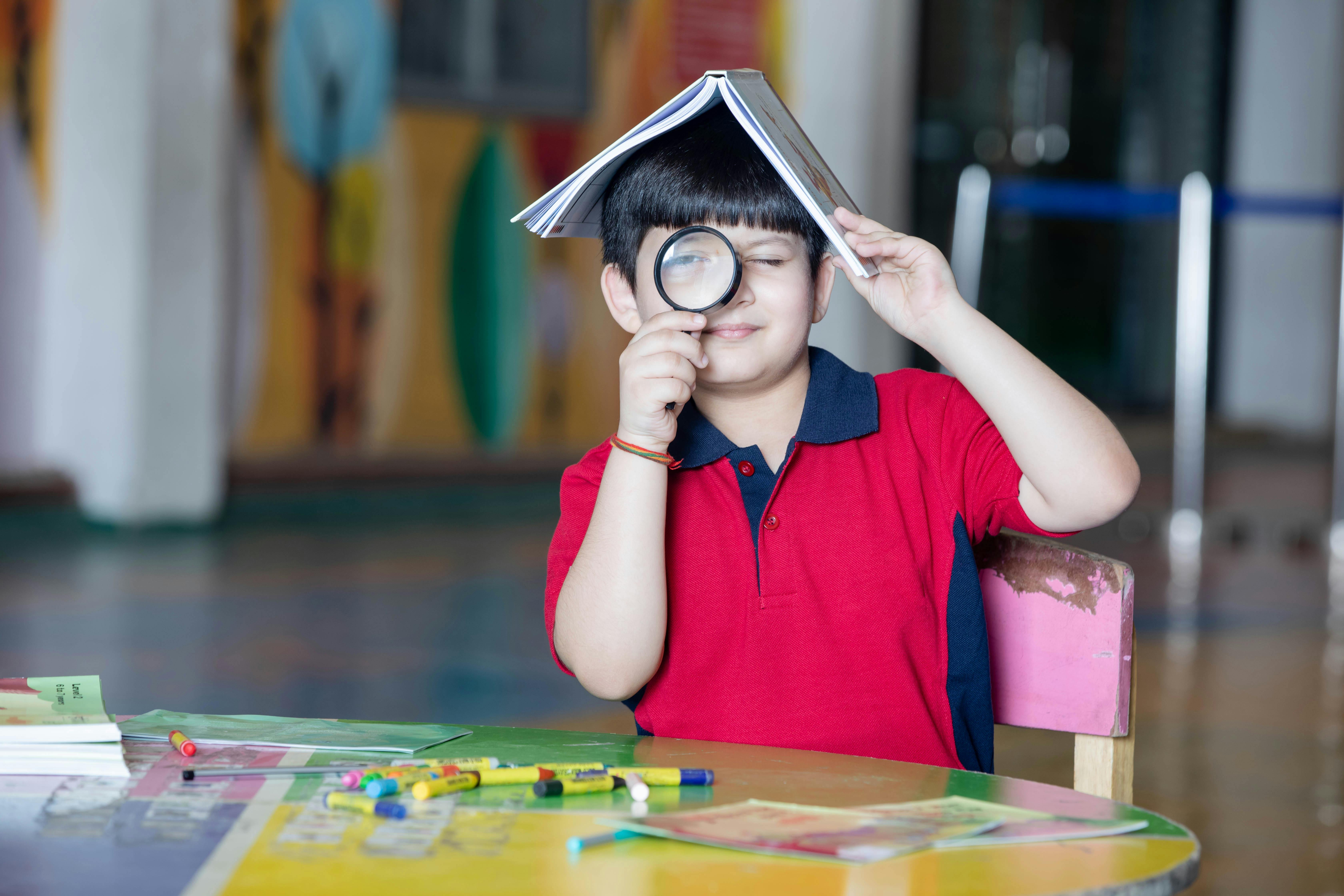 Oxford student learning with books